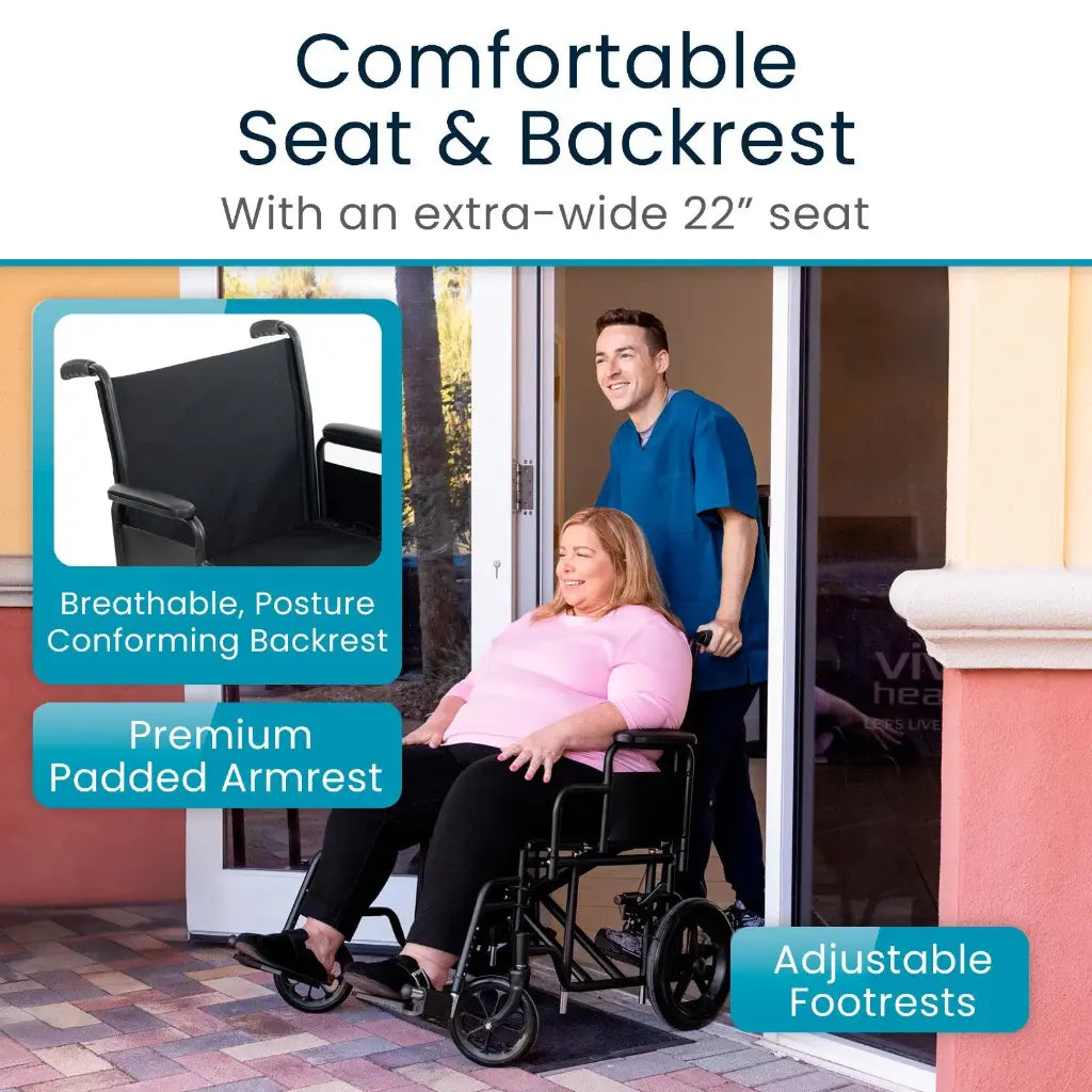 Bariatric Transport Wheelchair