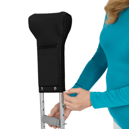Crutch Pads with Ergonomic Pouch