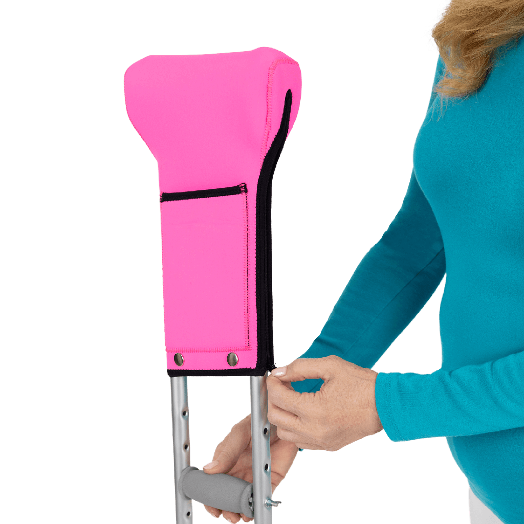 Crutch Pads with Ergonomic Pouch