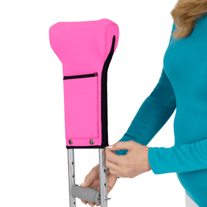 Crutch Pads with Ergonomic Pouch
