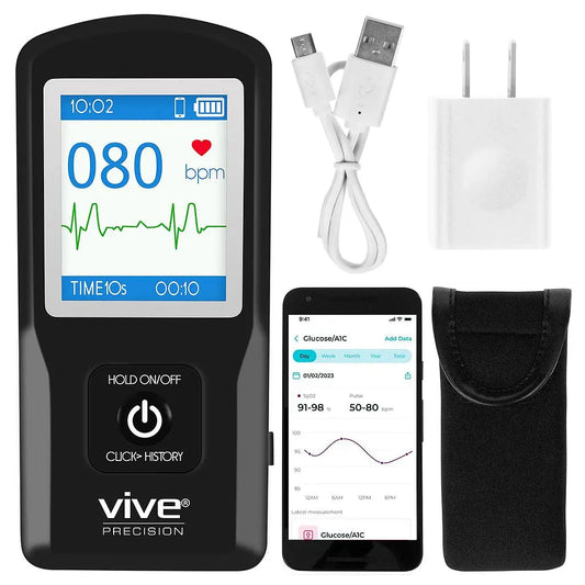 Portable ECG Heart Monitor – Wireless Bluetooth EKG Device for Smart Devices SupplyingSeniors.com