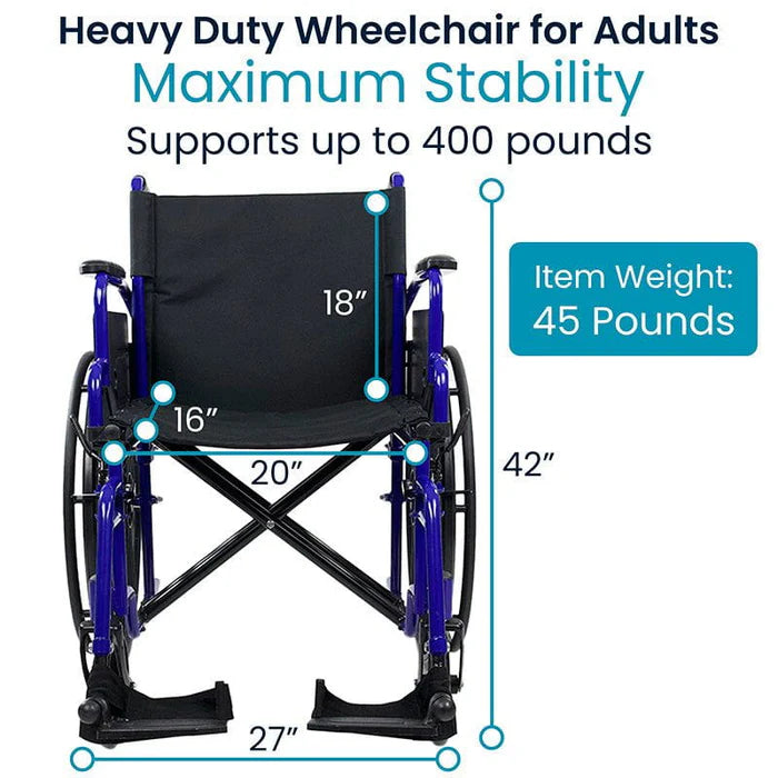 Heavy Duty Wheelchair - SupplyingSeniors.com