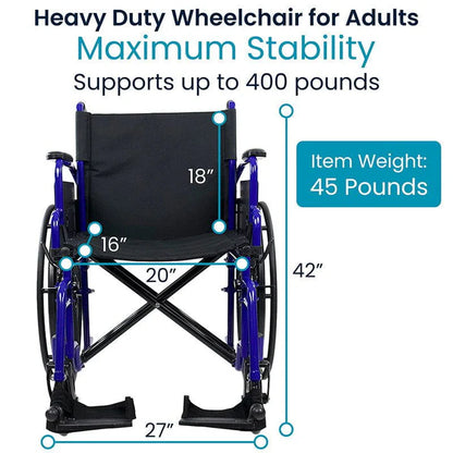 Heavy Duty Wheelchair - SupplyingSeniors.com