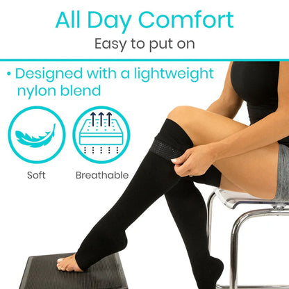 Thigh-high Compression Stocking - SupplyingSeniors.com