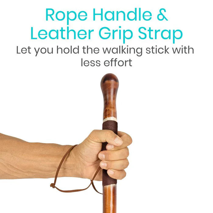 Carved Wooden Walking Stick (2 Pack) - SupplyingSeniors.com