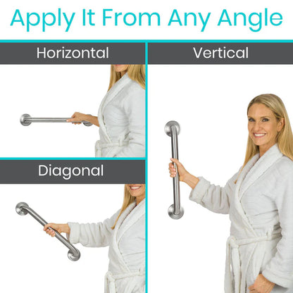 Metal Bathroom Grab Bar - SupplyingSeniors.com