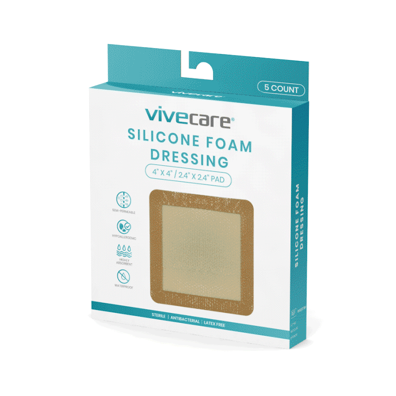Silicone Foam Dressing Vive Care SupplyingSeniors.com