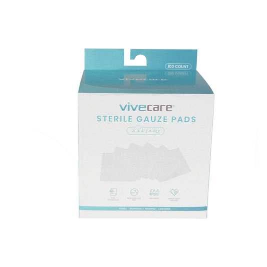 Gauze Pads (Sterile) Vive Care SupplyingSeniors.com 24.99 SupplyingSeniors.com