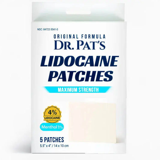 Dr. Pat's Lidocaine Patches 4% Supplying Seniors  SupplyingSeniors.com