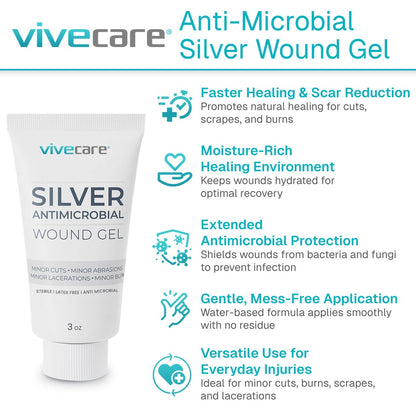 Silver Antimicrobial Wound Gel Vive Care