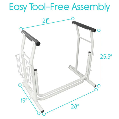 Stand Alone Toilet Rail SupplyingSeniors.com