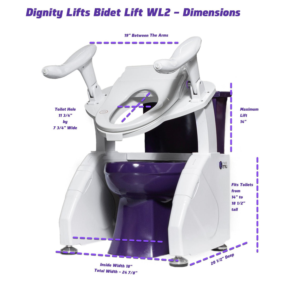 Dignity Lifts Bidet Toilet Lift WL2