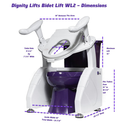 Dignity Lifts Bidet Toilet Lift WL2