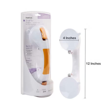 McKesson Suction-Cup Grab Bar, 12", Tool-Free