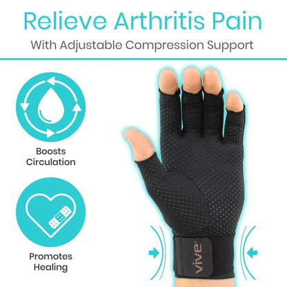 Copper Arthritis Gloves with Strap - SupplyingSeniors.com