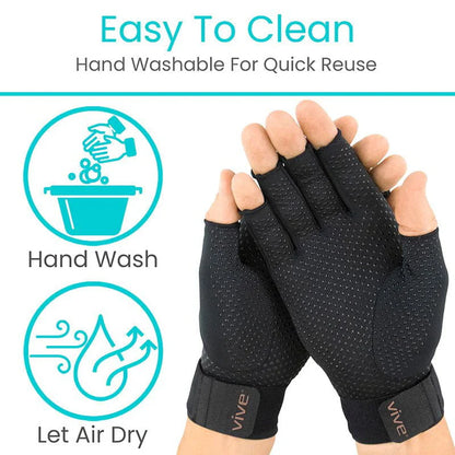 Copper Arthritis Gloves with Strap - SupplyingSeniors.com