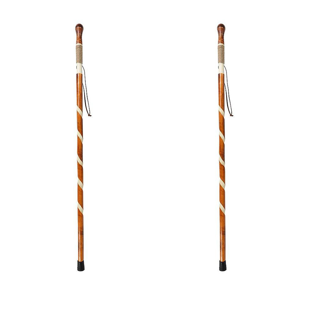 Carved Wooden Walking Stick (2 Pack) - SupplyingSeniors.com