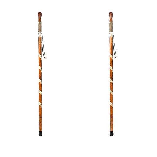 Carved Wooden Walking Stick (2 Pack) - SupplyingSeniors.com