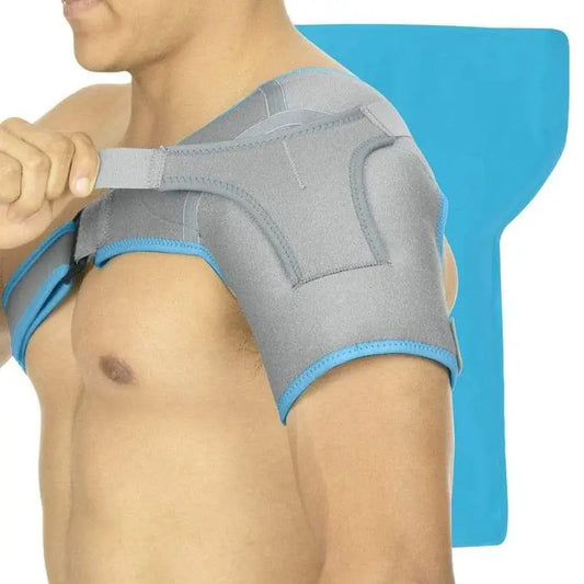 Shoulder Ice Wrap Hot Cold Therapy Adjustable Compression Gel SupplyingSeniors.com