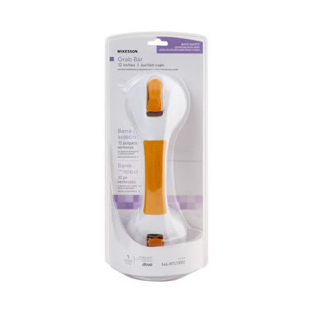 McKesson Suction-Cup Grab Bar, 12", Tool-Free