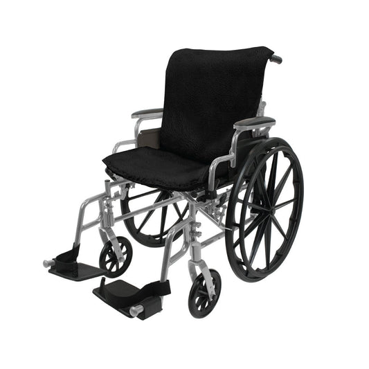 Sheepskin Wheelchair Seat & Backrest Pad SupplyingSeniors.com