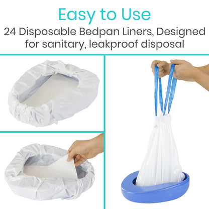 Bedpan Liners 24-pcs - SupplyingSeniors.com