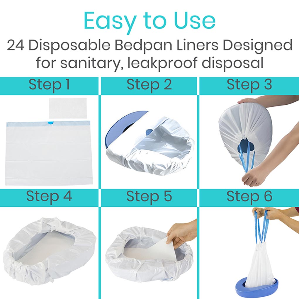Bedpan Liners 24-pcs - SupplyingSeniors.com