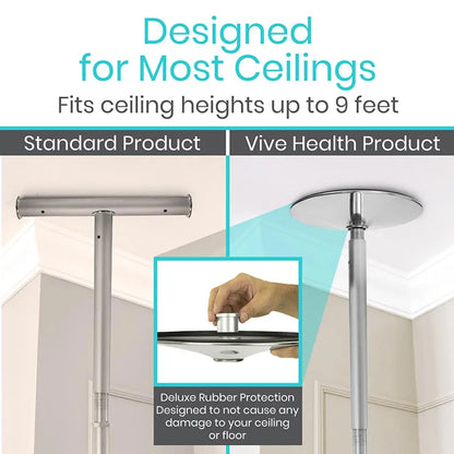 Floor to Ceiling Grab Bar SupplyingSeniors.com