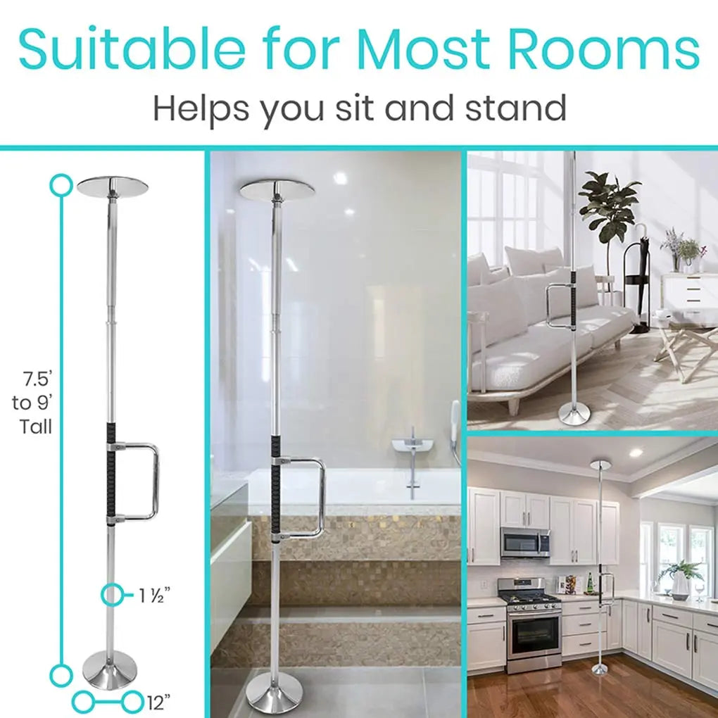 Floor to Ceiling Grab Bar SupplyingSeniors.com