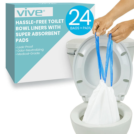 Toilet Bowl Liners 24-pcs SupplyingSeniors.com